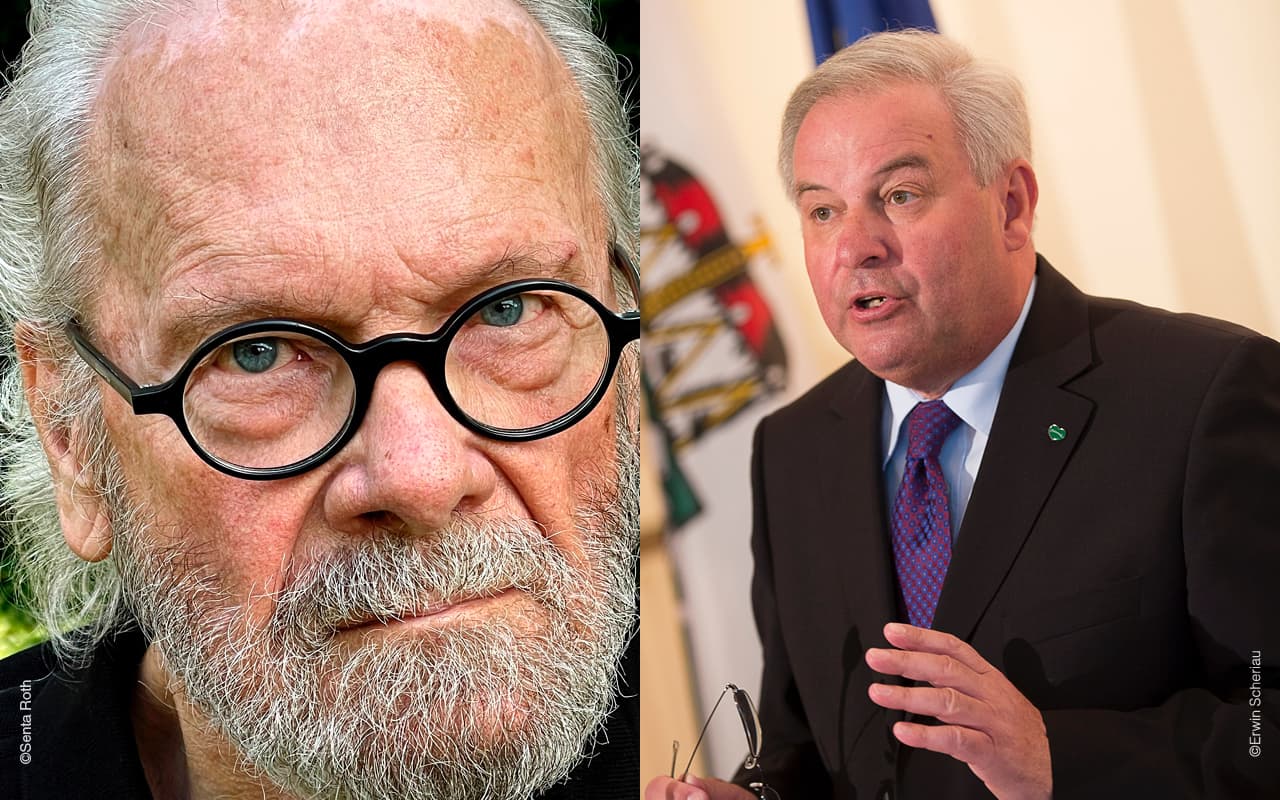 Roth und Schützenhöfer im Gedankenaustausch