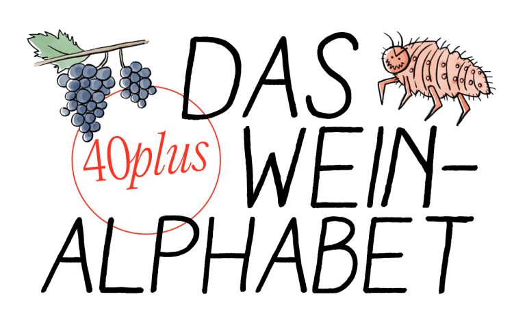 Weinalphabet Illustration
