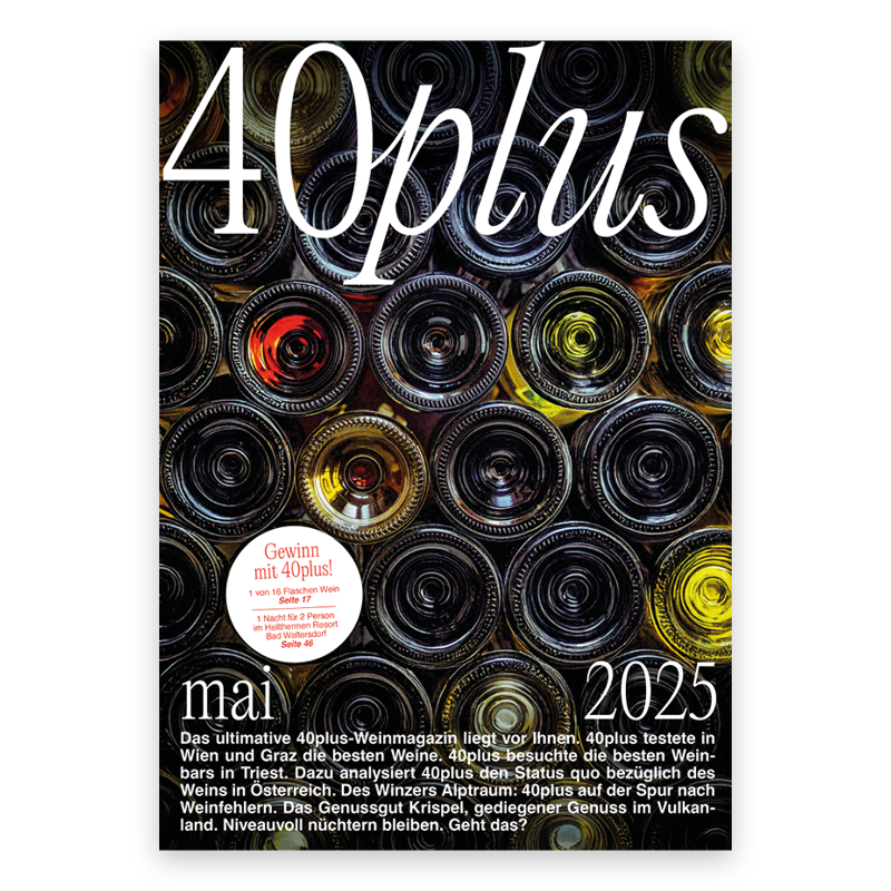 Cover Ausgabe 40plus Magazin Mai 2025.
