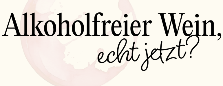 Alkoholfreier Wein