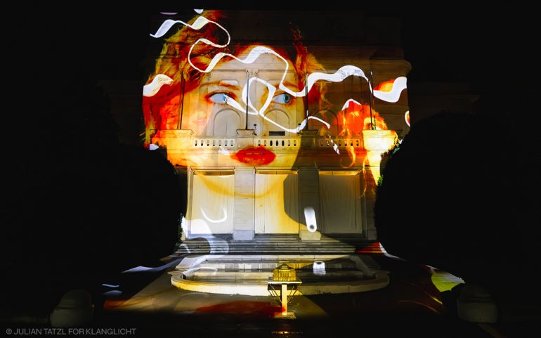 10 Jahre Klanglicht, ein Bild in Farbe, Licht und Klang aus Graz.