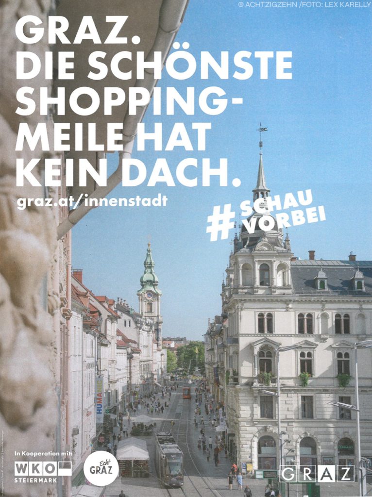 Innenstadt von Graz. 